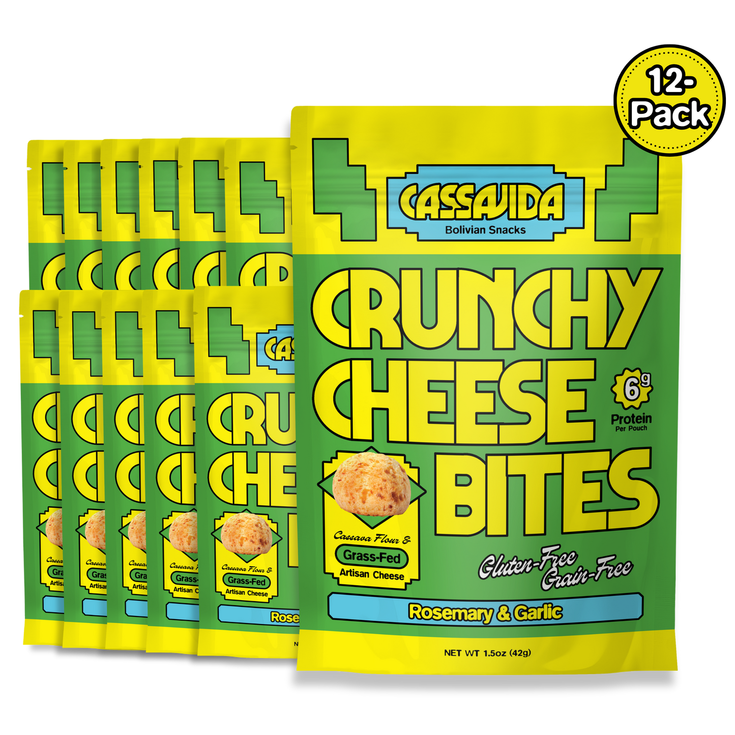 Crunchy Cheese Bites - Rosemary Garlic
