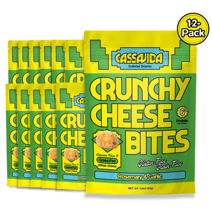 Crunchy Cheese Bites - Rosemary Garlic