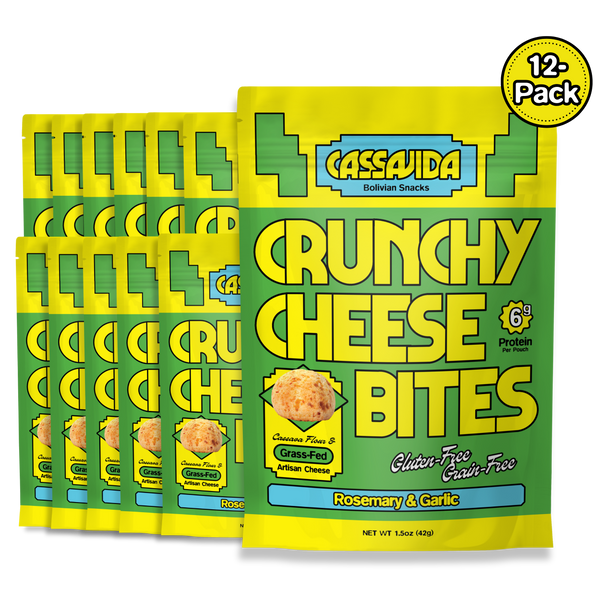 Crunchy Cheese Bites - Rosemary Garlic