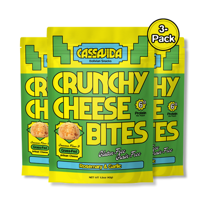 Crunchy Cheese Bites - Rosemary Garlic