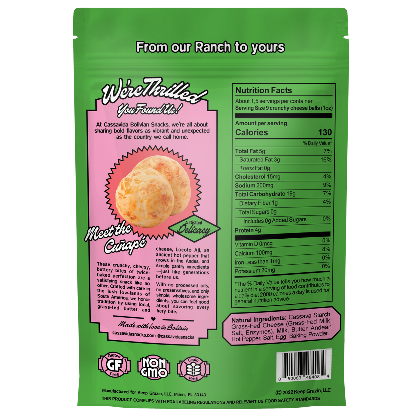 Crunchy Cheese Bites - Spicy Andean Ají