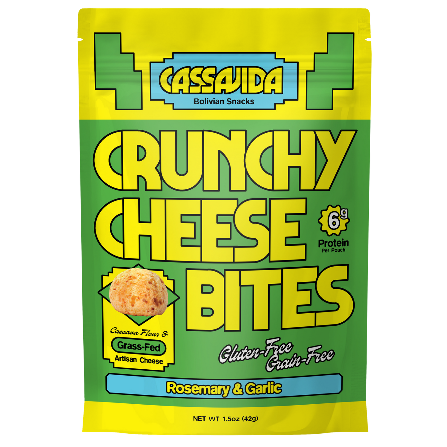 Crunchy Cheese Bites - Rosemary Garlic